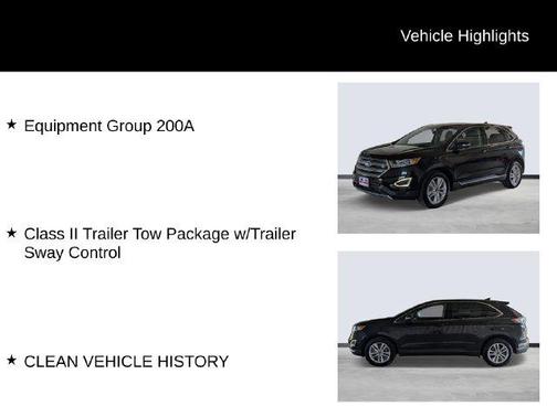 Tuxedo Black Metallic 2015 Ford Edge SEL