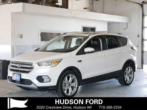 White Platinum Metallic Tri-Coat 2017 Ford Escape Titanium