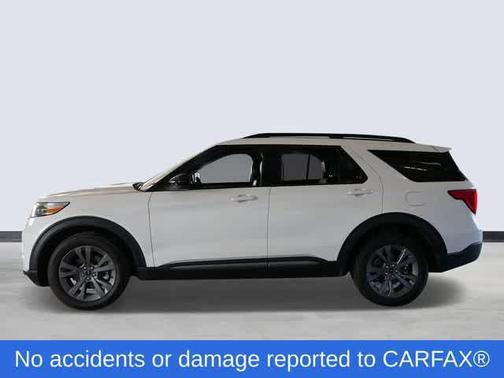 Star White Metallic Tri-Coat 2023 Ford Explorer XLT