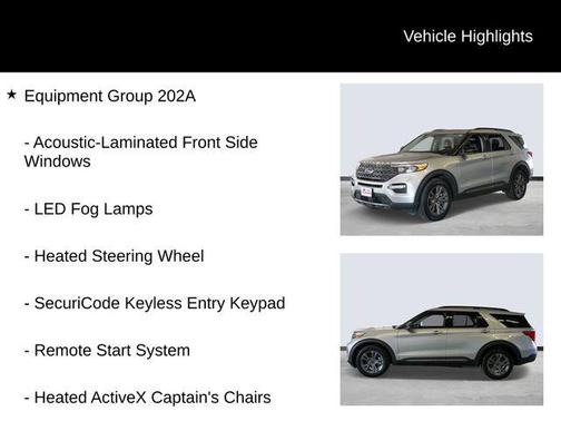 Iconic Silver Metallic 2024 Ford Explorer XLT
