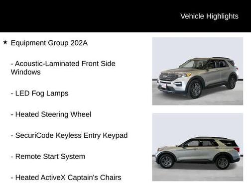Iconic Silver Metallic 2024 Ford Explorer XLT