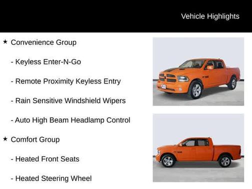 Ignition Orange Clear Coat 2015 RAM 1500 Sport