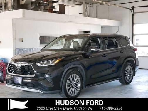 Midnight Black Metallic 2020 Toyota Highlander Platinum