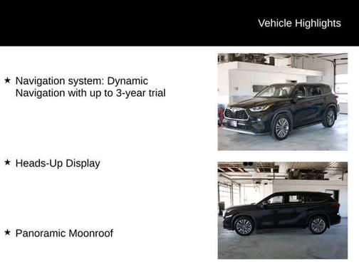 Midnight Black Metallic 2020 Toyota Highlander Platinum