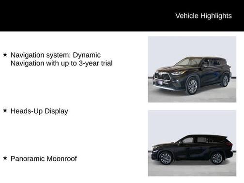 Midnight Black Metallic 2020 Toyota Highlander Platinum