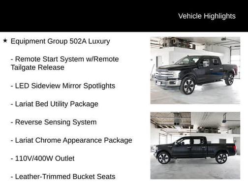 Agate Black Metallic 2020 Ford F-150 Lariat