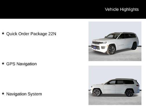 Bright White Clearcoat 2021 Jeep Grand Cherokee L Overland