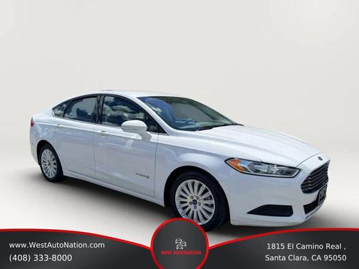 White 2015 Ford Fusion Hybrid SE