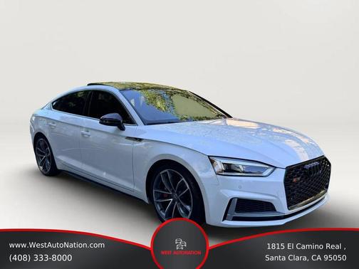 White 2018 Audi S5 Premium Plus Sedan 4D