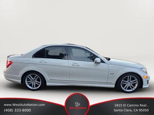 White 2012 Mercedes-Benz C-Class Luxury