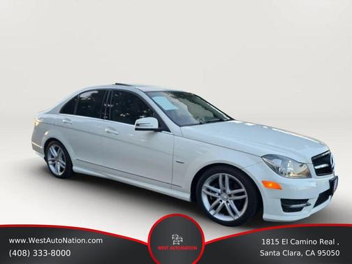 White 2012 Mercedes-Benz C-Class Luxury