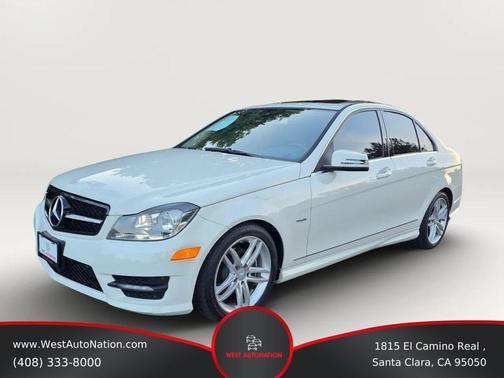 White 2012 Mercedes-Benz C-Class Luxury