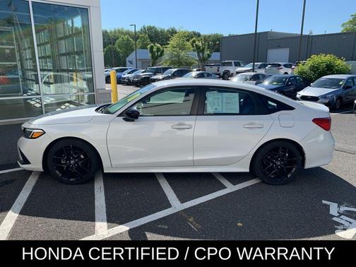 Platinum White 2023 Honda Civic Sport