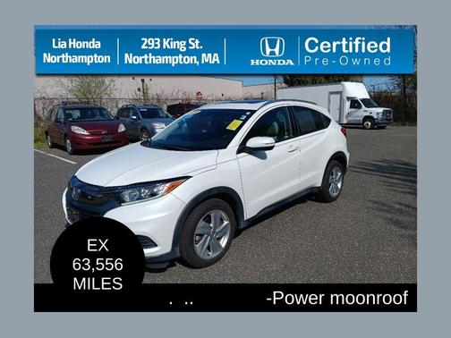 Platinum White Pearl 2019 Honda HR-V EX