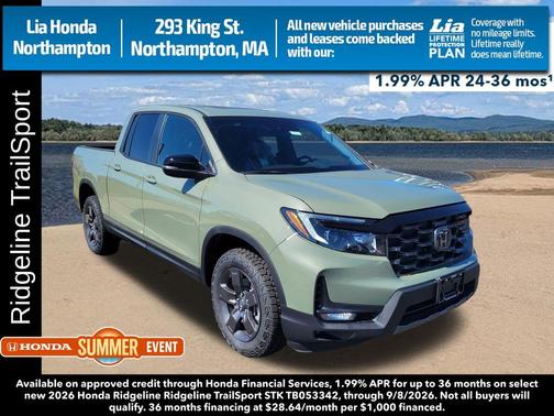 Ash Green 2026 Honda Ridgeline TrailSport