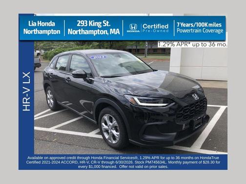 Crystal Black Pearl 2023 Honda HR-V LX