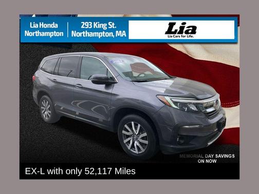 Modern Steel Metallic 2021 Honda Pilot EX-L
