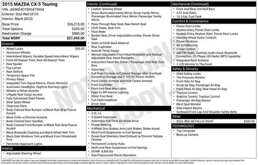 2015 Mazda CX-5 Touring