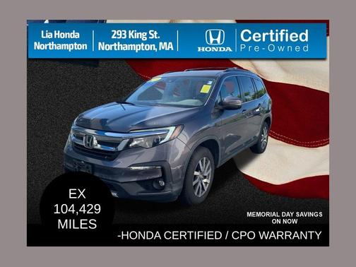 Modern Steel Metallic 2019 Honda Pilot EX