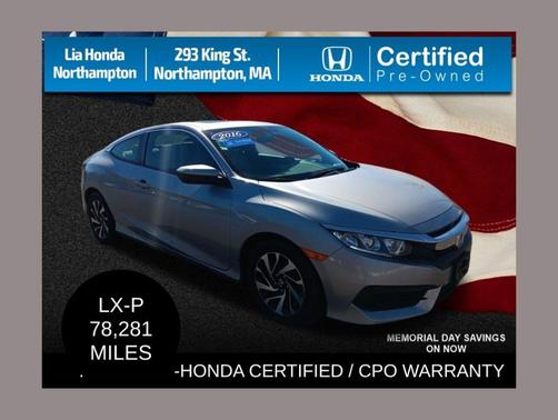 Lunar Silver Metallic 2016 Honda Civic LX-P