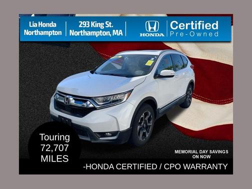 Platinum White Pearl 2019 Honda CR-V Touring