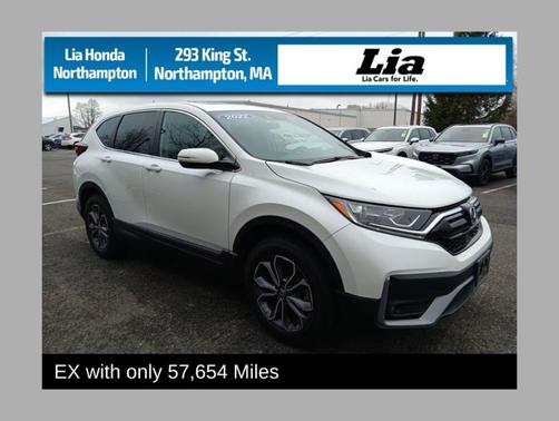 Platinum White Pearl 2022 Honda CR-V EX