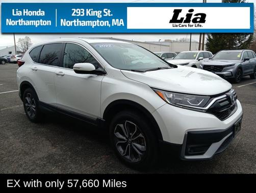 Platinum White Pearl 2022 Honda CR-V EX