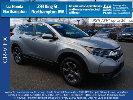 Lunar Silver Metallic 2019 Honda CR-V EX
