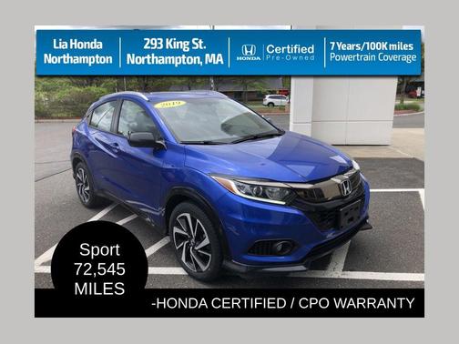 Aegean Blue Metallic 2019 Honda HR-V Sport