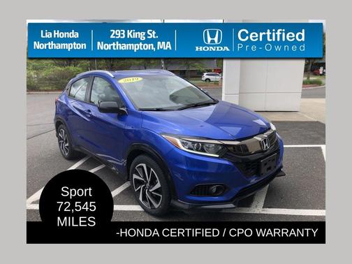 Aegean Blue Metallic 2019 Honda HR-V Sport