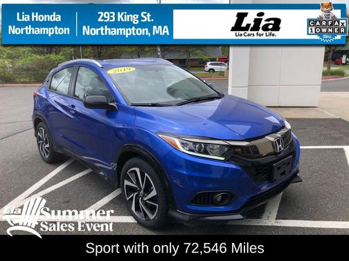 Aegean Blue Metallic 2019 Honda HR-V Sport