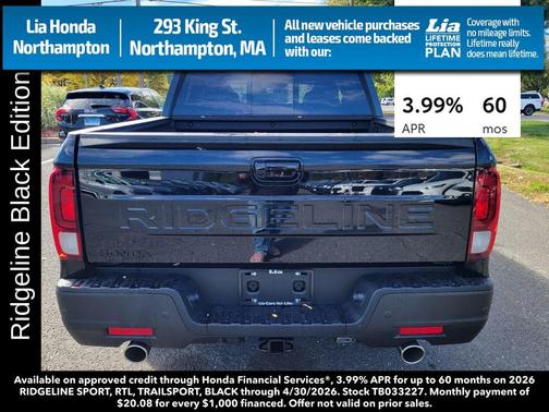 Black 2026 Honda Ridgeline Black Edition