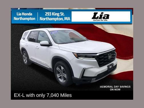 Platinum White Pearl 2025 Honda Pilot EX-L