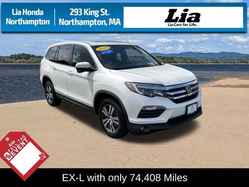 White Diamond Pearl 2018 Honda Pilot EX-L