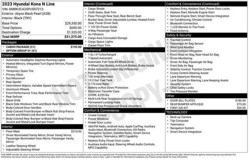 2023 Hyundai KONA N Line