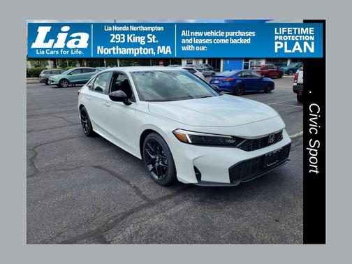 Platinum White Pearl 2026 Honda Civic Sport