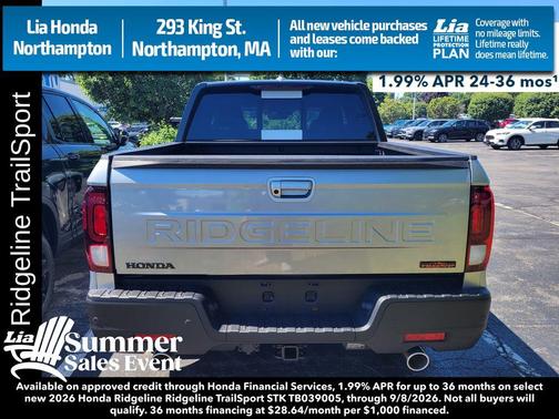 Solar Silver Metallic 2026 Honda Ridgeline TrailSport