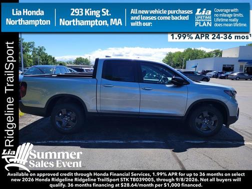 Solar Silver Metallic 2026 Honda Ridgeline TrailSport