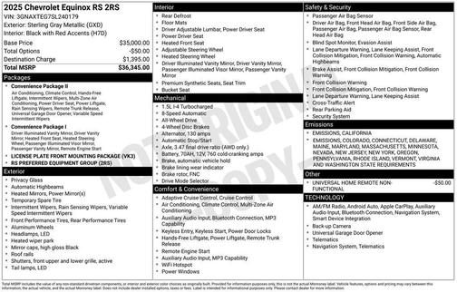 2025 Chevrolet Equinox RS