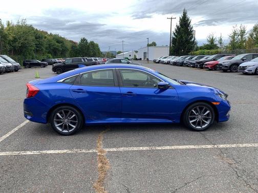 Aegean Blue Metallic 2019 Honda Civic EX-L