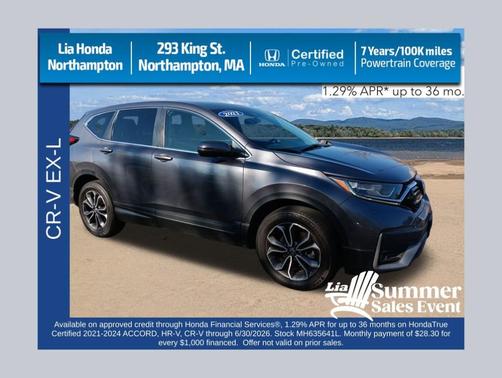 Modern Steel Metallic 2021 Honda CR-V EX-L