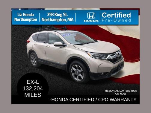 Sandstorm Metallic 2017 Honda CR-V EX-L