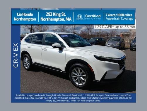 Platinum White Pearl 2024 Honda CR-V EX