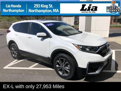Platinum White Pearl 2022 Honda CR-V EX-L