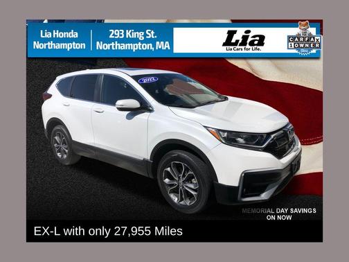 Platinum White Pearl 2022 Honda CR-V EX-L