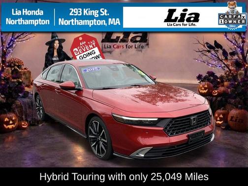 Radiant Red Metallic 2025 Honda Accord Hybrid Touring