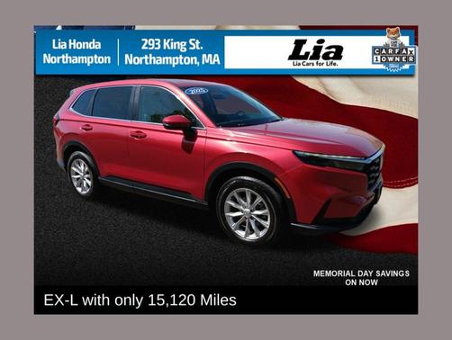 Radiant Red Metallic 2025 Honda CR-V EX-L