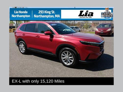 Radiant Red Metallic 2025 Honda CR-V EX-L
