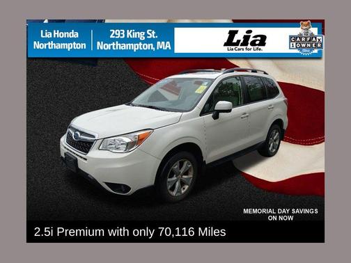 Crystal White Pearl 2016 Subaru Forester 2.5i Premium