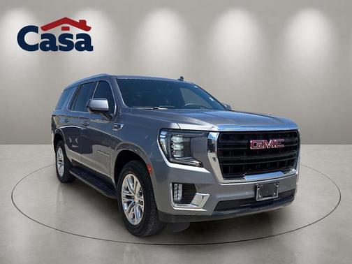 Satin Steel Metallic 2022 GMC Yukon SLE